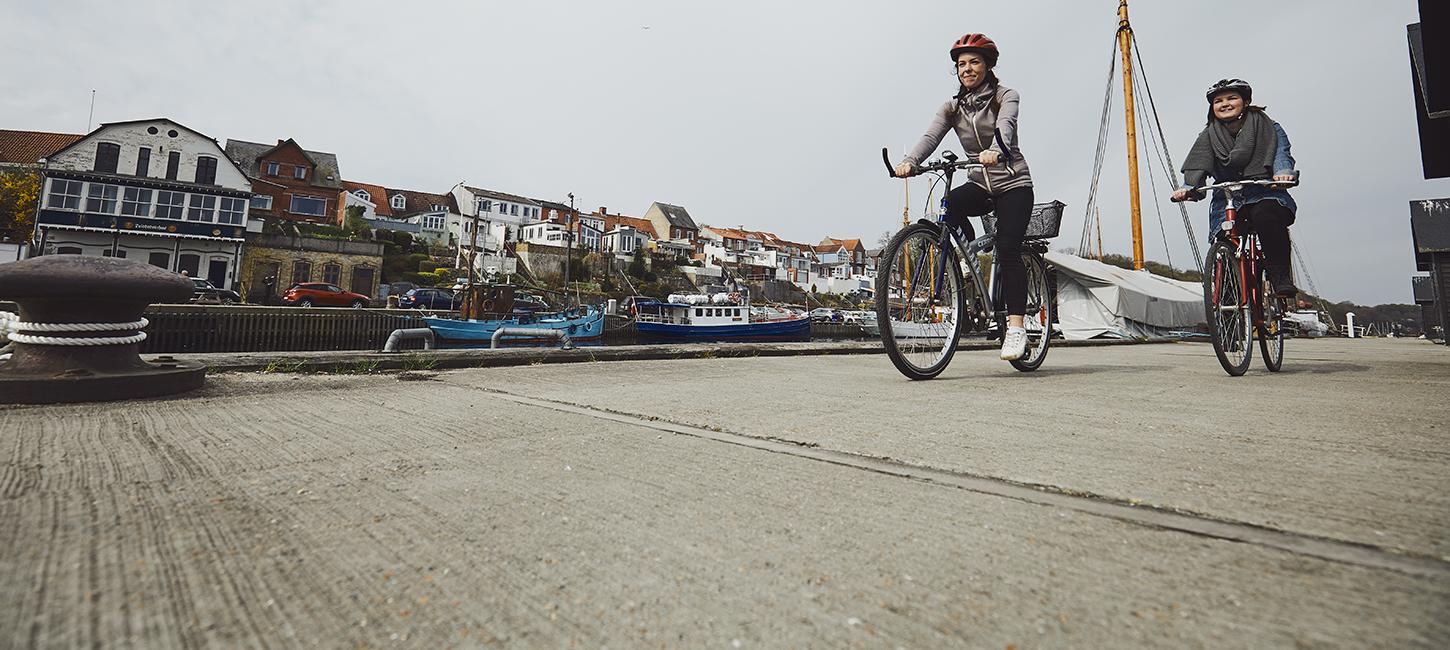 Cykeltur på Gl. havn i Middelfart