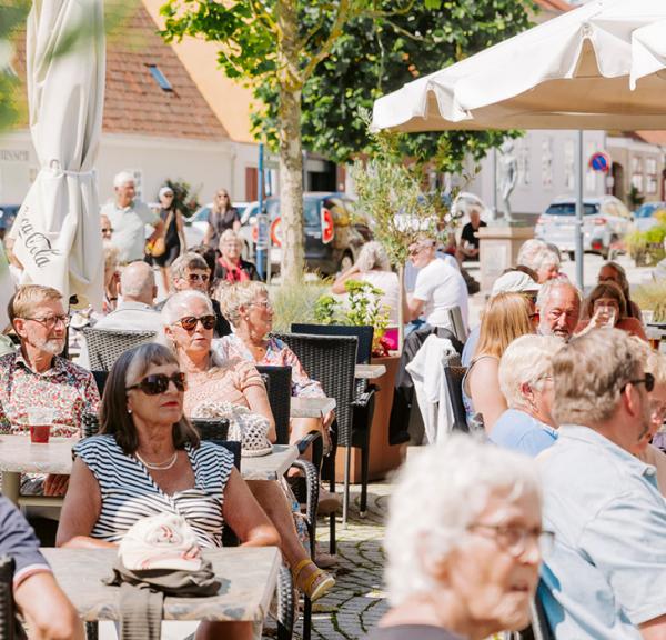 Stemning på Torvet i Middelfart